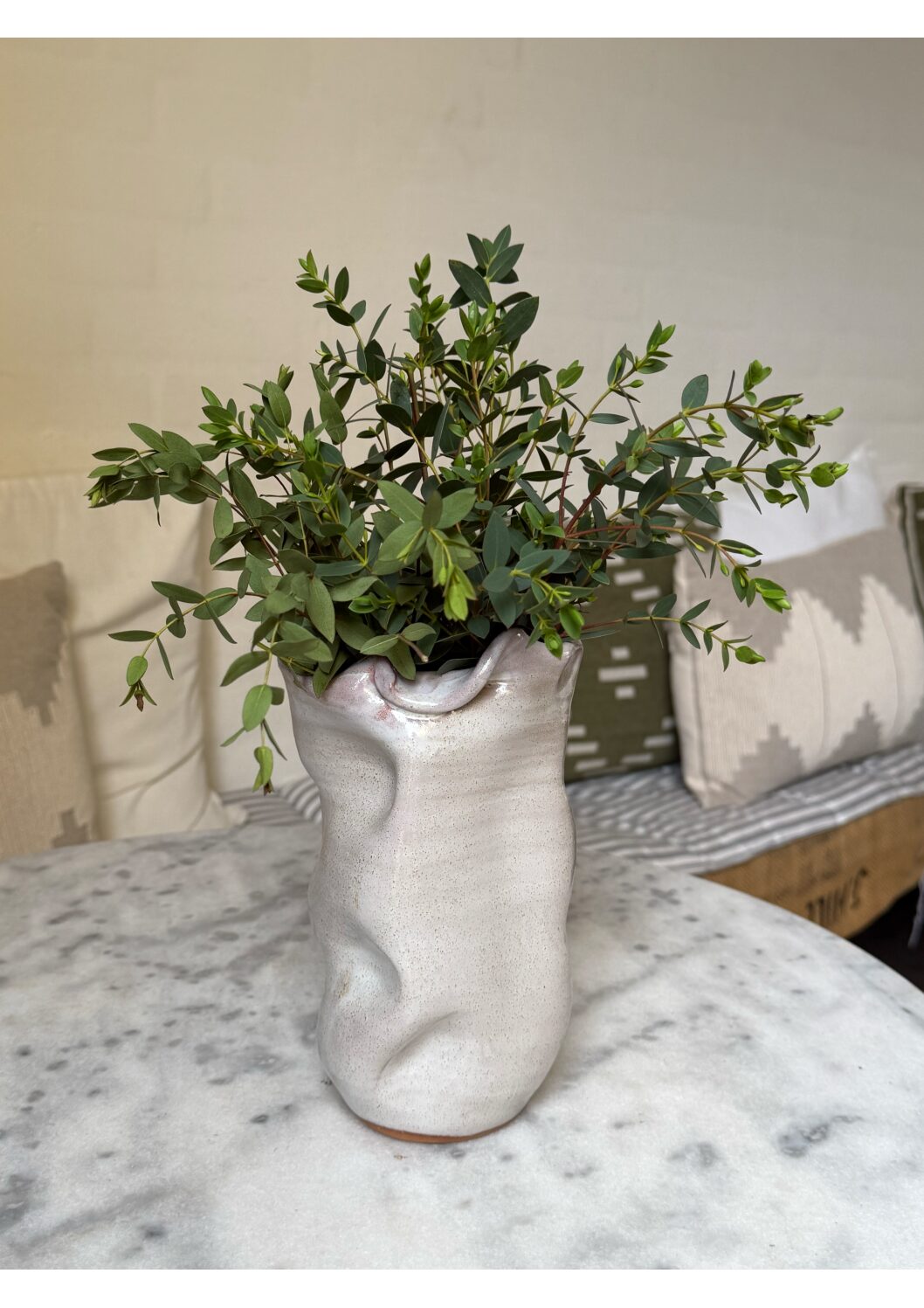 Vase krøllet lille