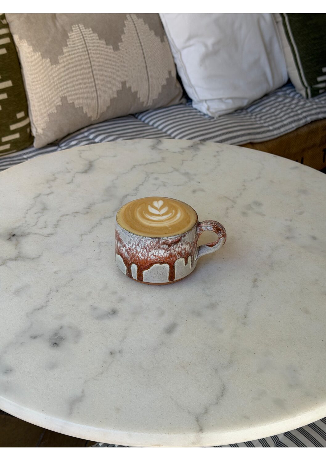Kaffekop brændt orange